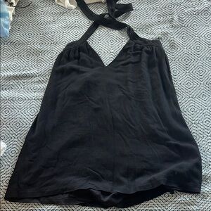 Superdown Black Sleeveless Backless Tank Top